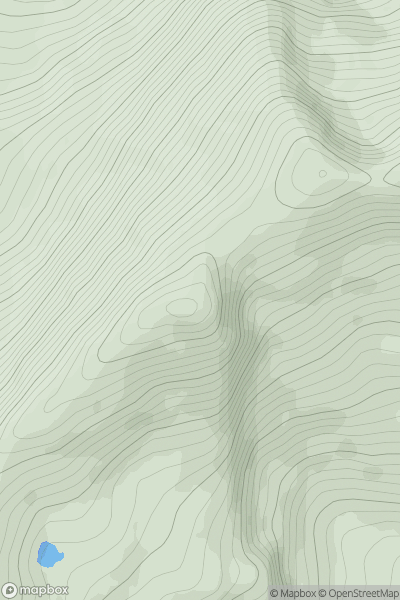 Thumbnail image for An Leth-chreag [Loch Duich to Cannich] showing contour plot for surrounding peak